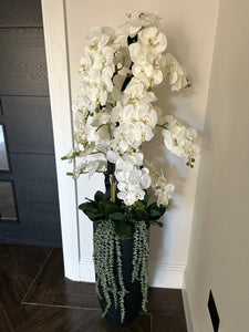 Floor Standing Faux Orchid Arrangement