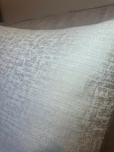 Neutral cream textured cushion