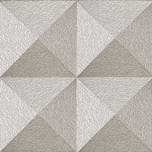 Weaved Cube Taupe Wallpaper