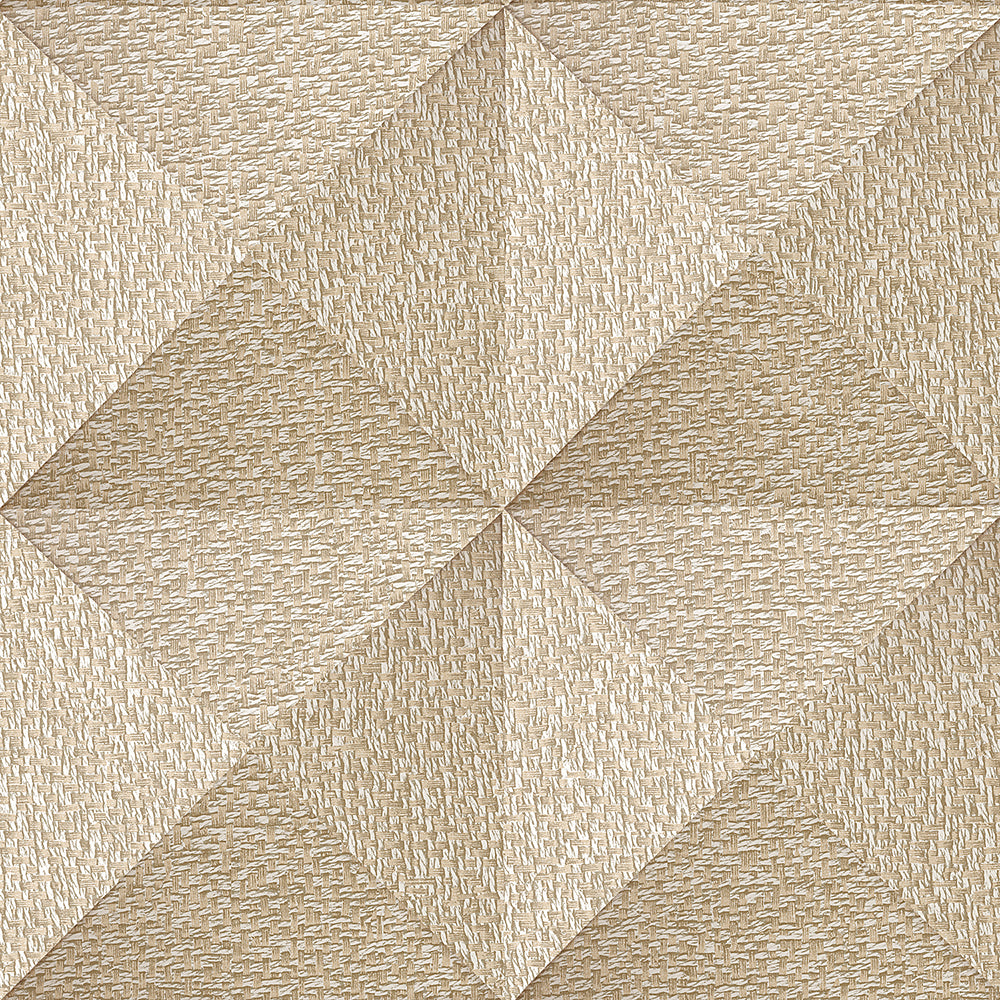 Weaved Cube Beige Wallpaper