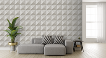 Load image into Gallery viewer, Weaved Cube Taupe Wallpaper
