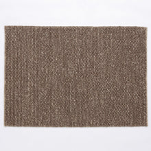 Load image into Gallery viewer, Taupe Mottled Wool Pebble Rug
